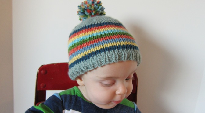 Striped Baby Hat — Free Pattern