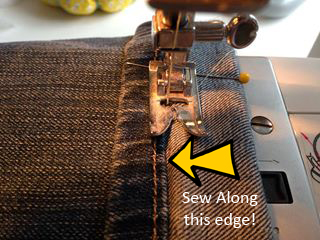 the best way to hem jeans
