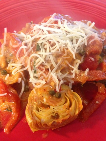 Chicken and Artichokes in a Smoky Cream Sauce