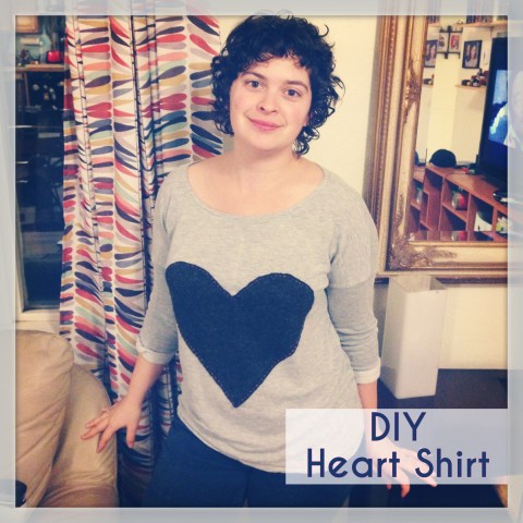 Quick Craft: DIY Heart Shirt | Alaksa Knit Nat