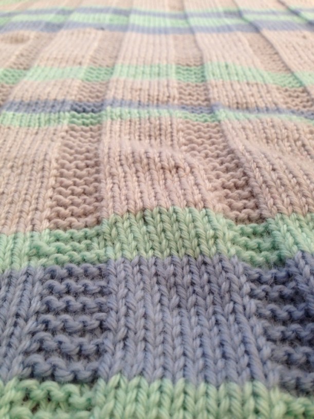 Simple Striped Baby Blanket — Free Pattern | Alaska Knit Nat