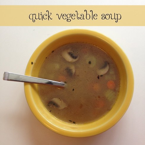 Quick Homemade Vegetable Soup | Alaska Knit Nat
