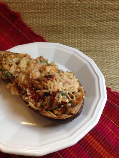 Chicken-stuffed Eggplant | Alaska Knit Nat