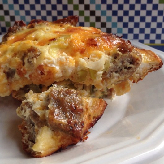 Crustless Breakfast Sausage Quiche | Alaska Knit Nat