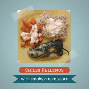 Chiles Rellenos with Smoky Cream Sauce | Alaska Knit Nat