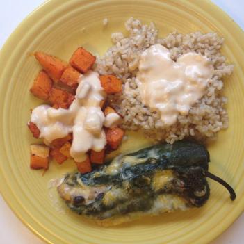Chiles Rellenos with Smoky Cream Sauce | Alaska Knit Nat