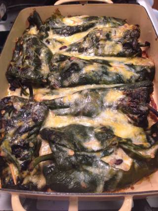 Chiles Rellenos with Smoky Cream Sauce | Alaska Knit Nat