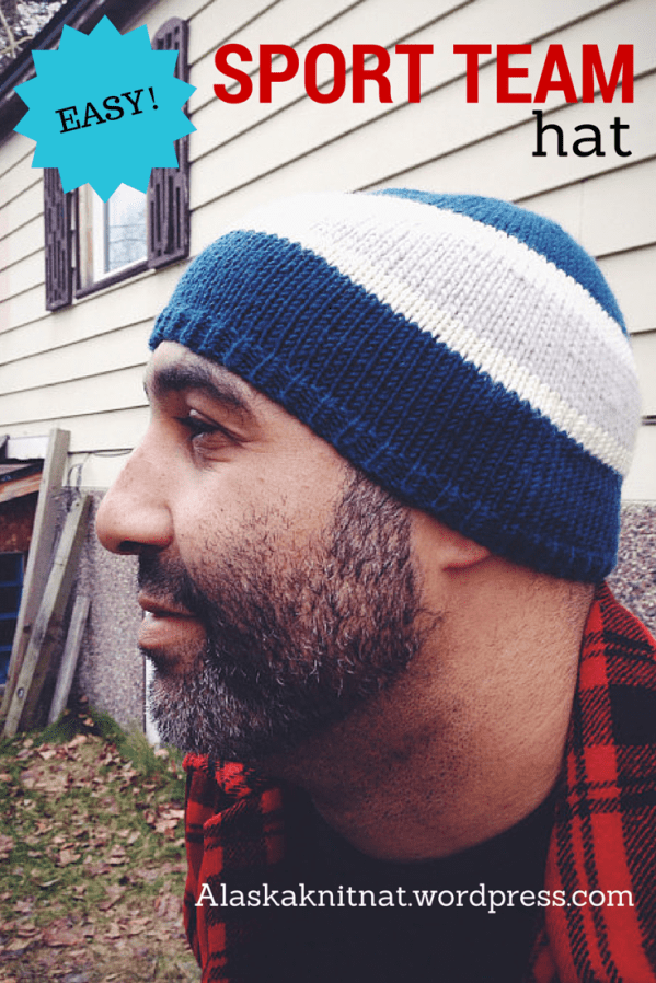 Sports Team Hat | A free knitting pattern from Alaska Knit Nat