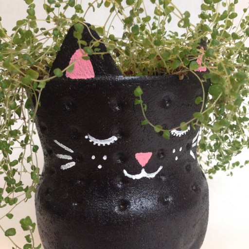 DIY Soda Bottle Kitty Planter | #4 on Alaska Knit Nat's DIY Holiday Craft Guide