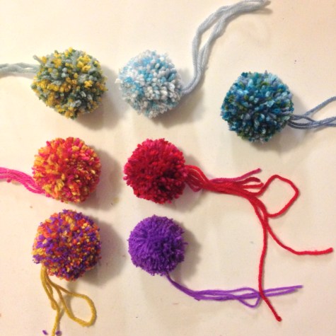 Pompom ornaments | #10 on Alaska Knit Nat's DIY Holiday Craft Guide