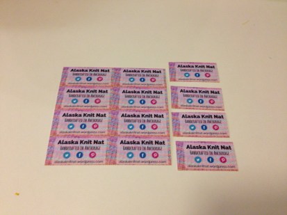 DIY mini hang tags | Give your products a professional finish with affordable homemade hang tags. Tutorial from Alaska Knit Nat