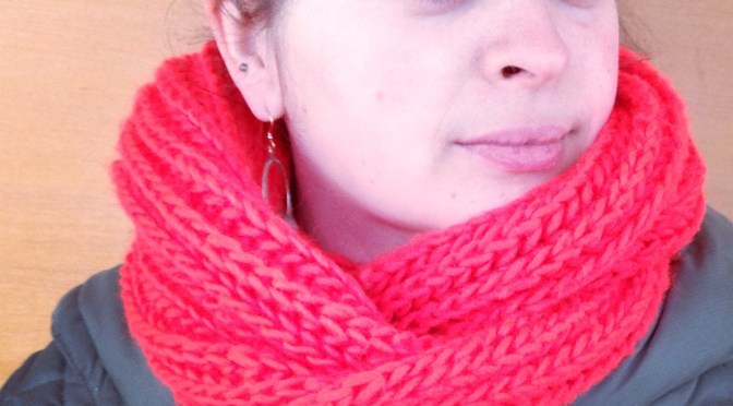 Big, Fluffy Brioche Cowl — A Free Knitting Pattern