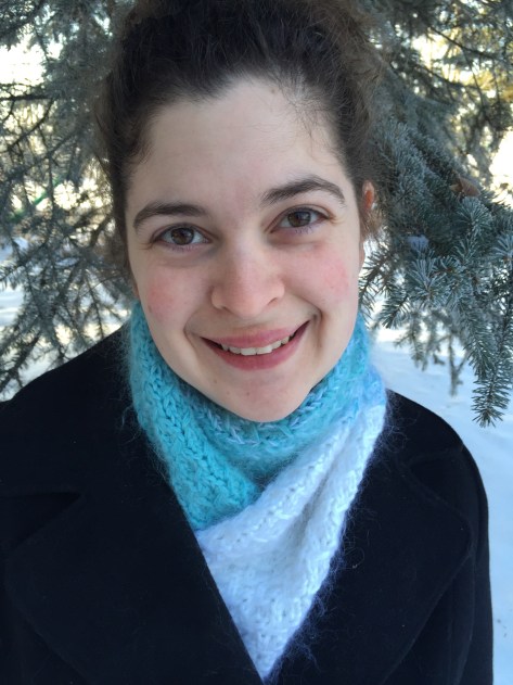 Fuzzy Ombre Scarflet | A Free Pattern from Alaska Knit Nat