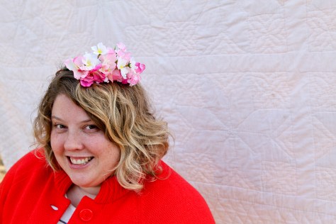 Silk flower crowns available at my Etsy store: AlaskaKnitNat