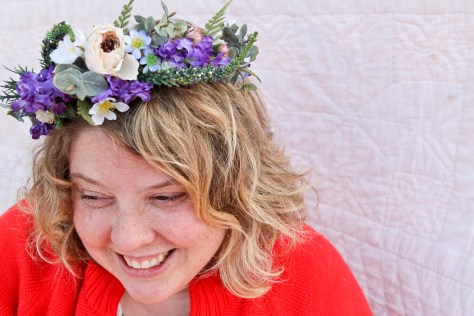 Silk flower crowns available at my Etsy store: AlaskaKnitNat