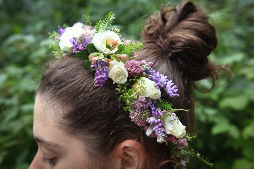 Woodland fairy crown constructed by Natasha of Alaskaknitnat.com