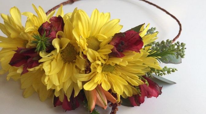 DIY Fairy Flower Crown | A video tutorial from alaskaknitnat.com