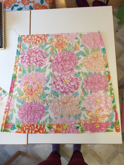 Refashion a thrift store linen dress into an apron | a free pattern from Alaskaknitnat.com