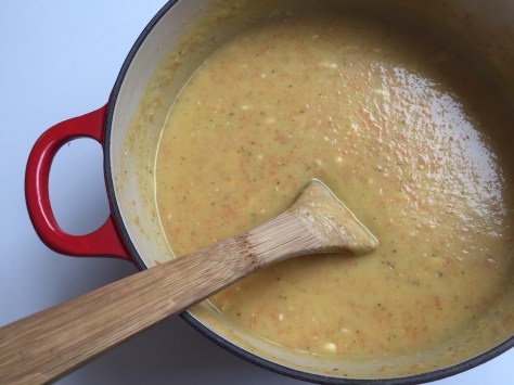 Easy sweet potato carrot soup with sage and cream cheese | A delicious blended soup recipe from Alaskaknitnat.com