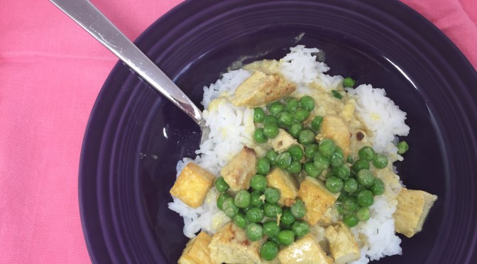 Quick weeknight meal: green coconut curry
