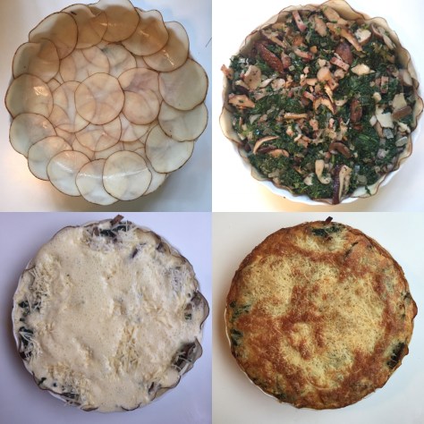 Wild porcini quiche with bacon and spinach | a recipe from Alaskaknitnat.com