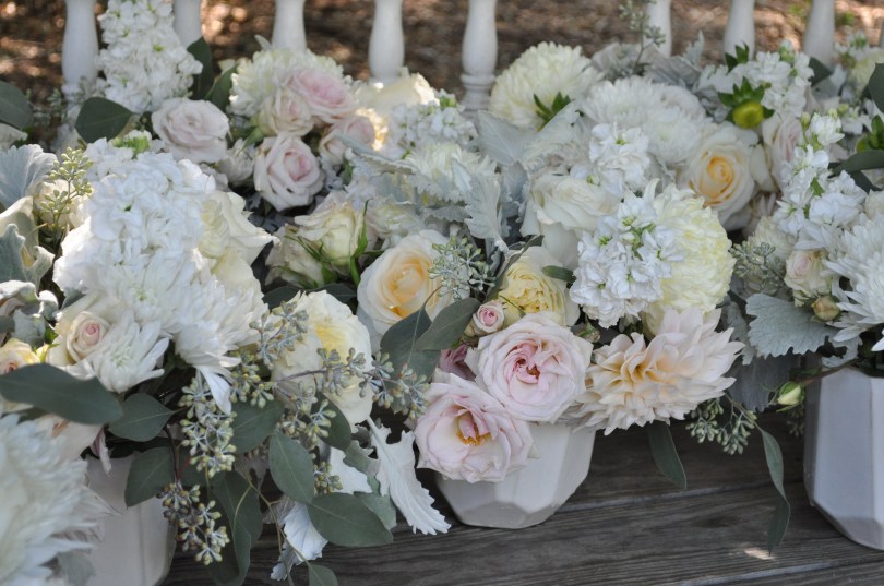 Marin Wedding - blush, ivory, white, cream and peach hues. Roses, mums and the cafe au lait dahlia. Absolute perfection | floral design by Natasha Price of Alaskaknitnat.com and Evan Facloner of Paper Peony