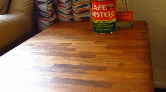 Furniture facelift – how to refinish a thrift store table