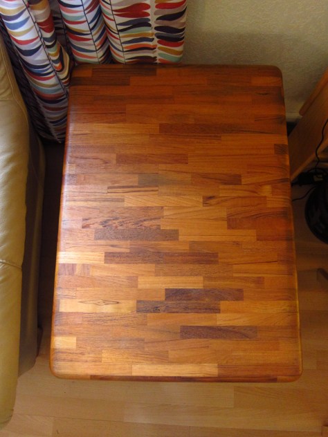 Furniture Facelift | How to refinish a thrift store table from alaskaknitnat.com