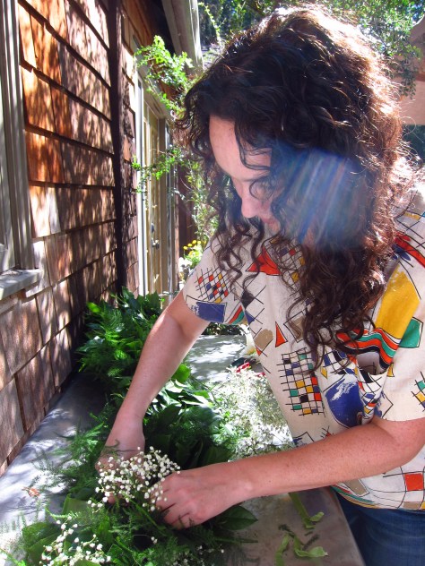 Marin Wedding - blush, ivory, white, cream and peach hues. Roses, mums and the cafe au lait dahlia. Absolute perfection | floral design by Natasha Price of Alaskaknitnat.com and Evan Facloner of Paper Peony