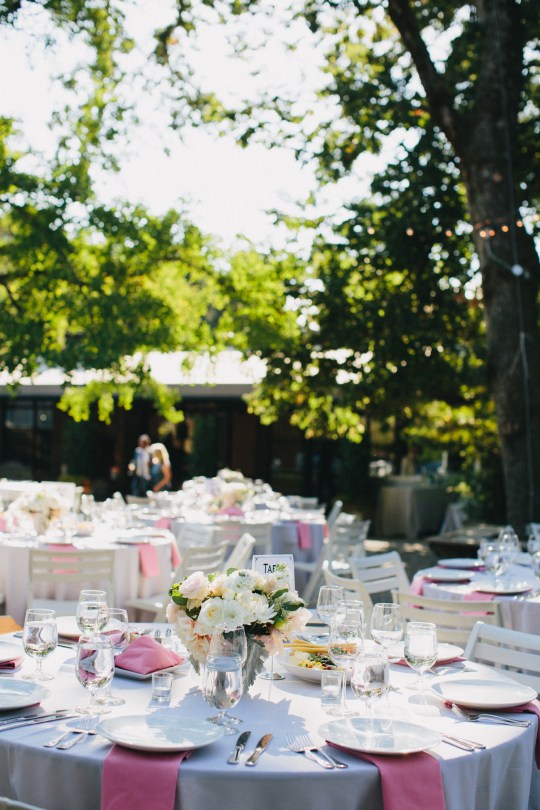Marin Wedding - blush, ivory, white, cream and peach hues. Roses, mums and the cafe au lait dahlia. Absolute perfection | floral design by Natasha Price of Alaskaknitnat.com and Evan Facloner of Paper Peony