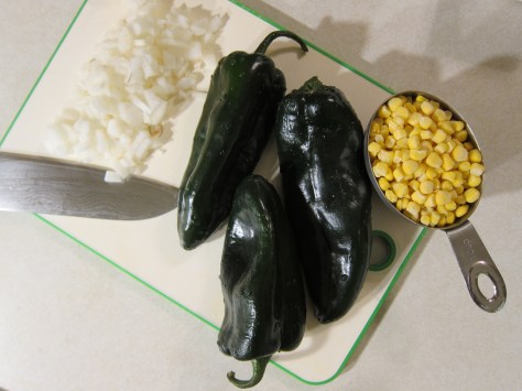 Poblanos with corn and cream | An authentic Mexican dish for breakfast, lunch or dinner | recipe from Alaskaknitnat.com