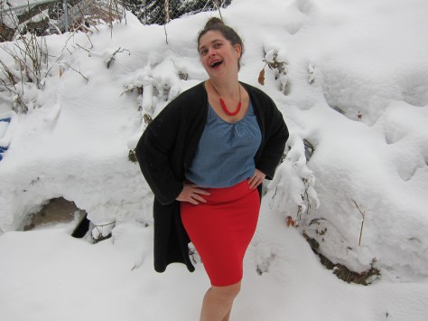 DIY Cassie Skirt - a LuLaRoe sewing hack. Make this cute pencil skirt in under an hour! Pattern from alaskaknitnat.com