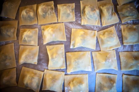Squash and spinach ravioli | DIY fresh pasta recipe from Alaskaknitnat.com