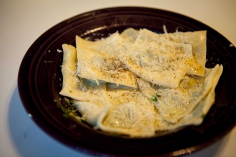 Squash and spinach ravioli | DIY fresh pasta recipe from Alaskaknitnat.com