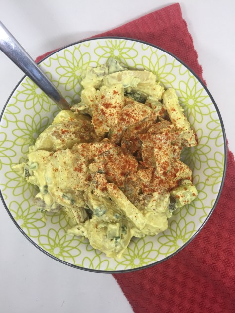 Pickle and potato salad - a perfect potato salad recipe from Alaska Knit Nat