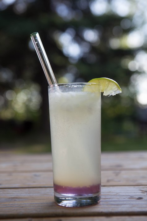 Lavender Gin Fizz - a delightful cocktail from alaskaknitnat.com