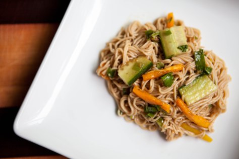 Cold Asian Noodle Salad | A simple weekday lunch from Alaskaknitnat.com