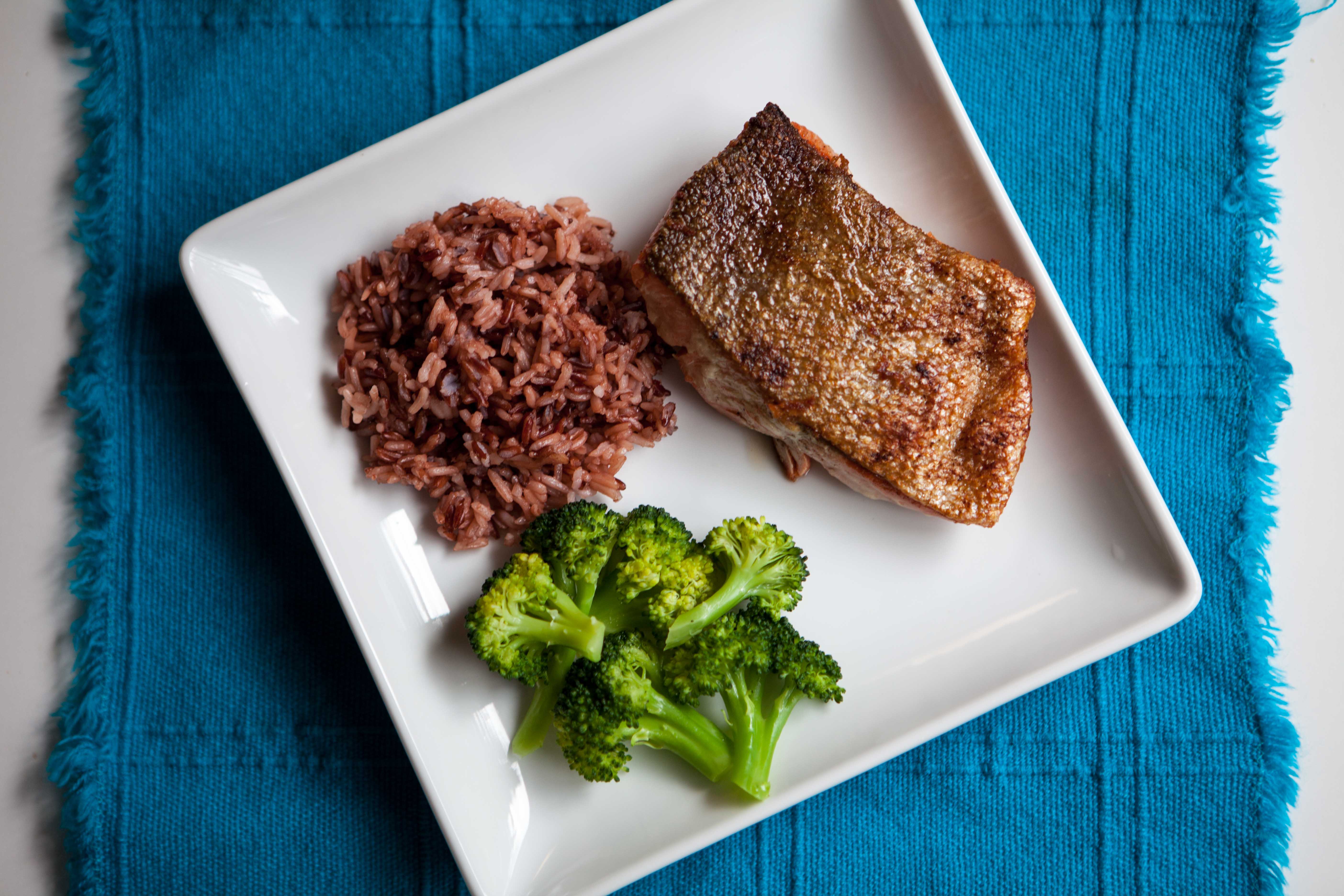 Crispy Skin Salmon | a simple method for cooking wild Alaska salmon from Alaskaknitnat.com