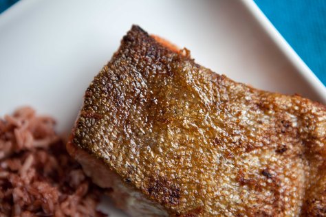 Crispy Skin Salmon | a simple method for cooking wild Alaska salmon from Alaskaknitnat.com