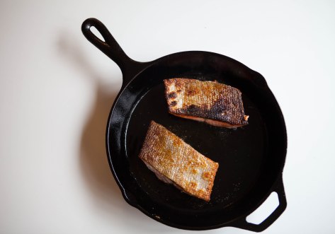 Crispy Skin Salmon | a simple method for cooking wild Alaska salmon from Alaskaknitnat.com