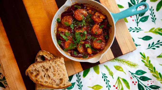 Gambas – Shrimp with Paprika, Chilis and Garlic