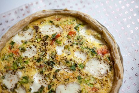 Leftover Salmon Quiche - a recipe from Alaskaknitnat.com