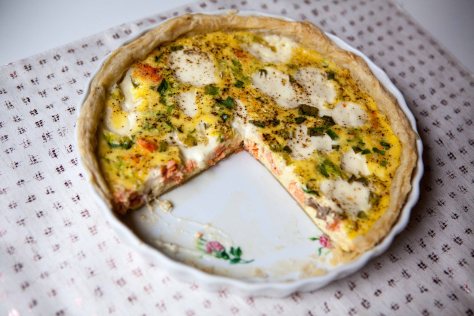 Leftover Salmon Quiche - a recipe from Alaskaknitnat.com