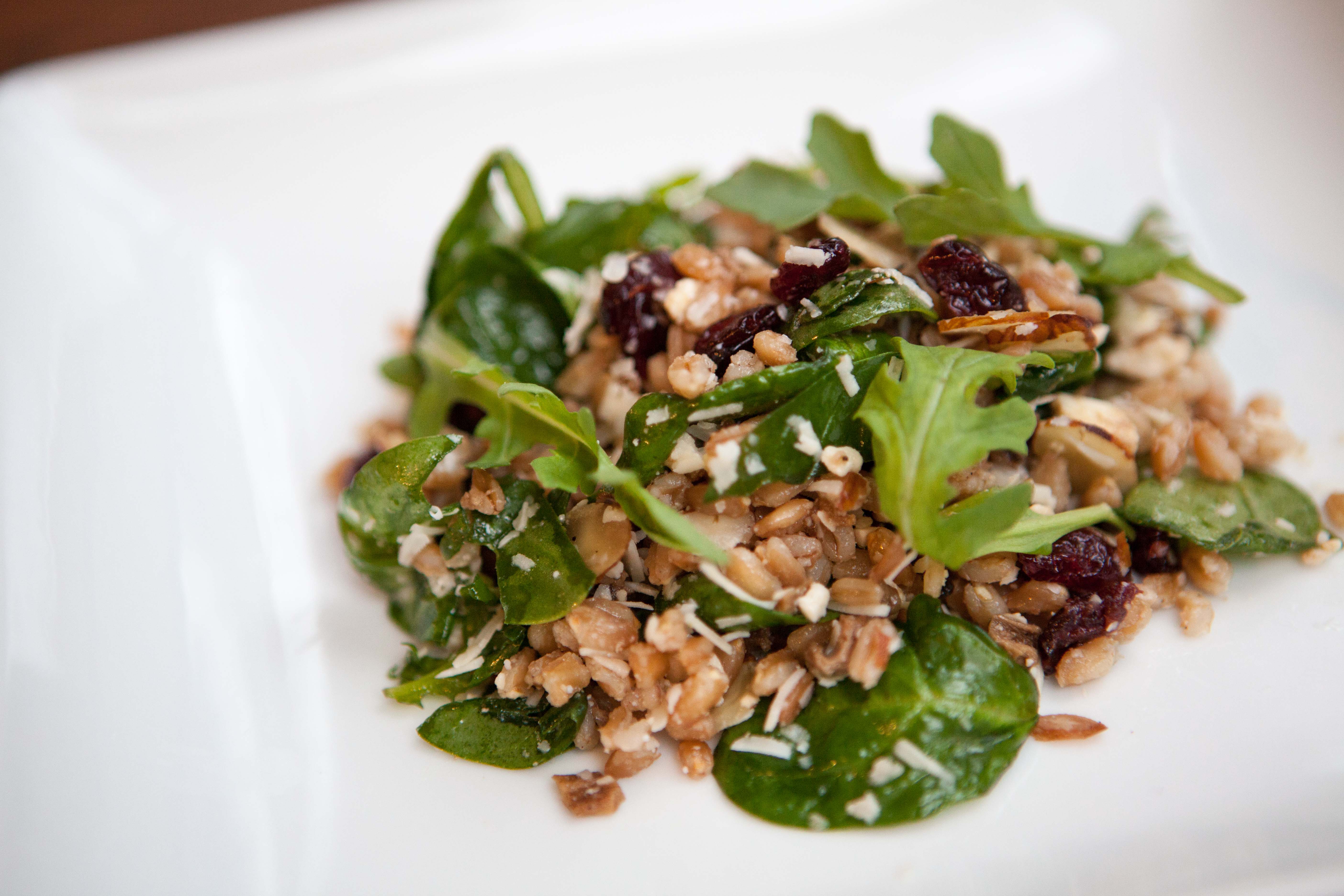 Farro and Arugula Salad with Feta and Cranberries