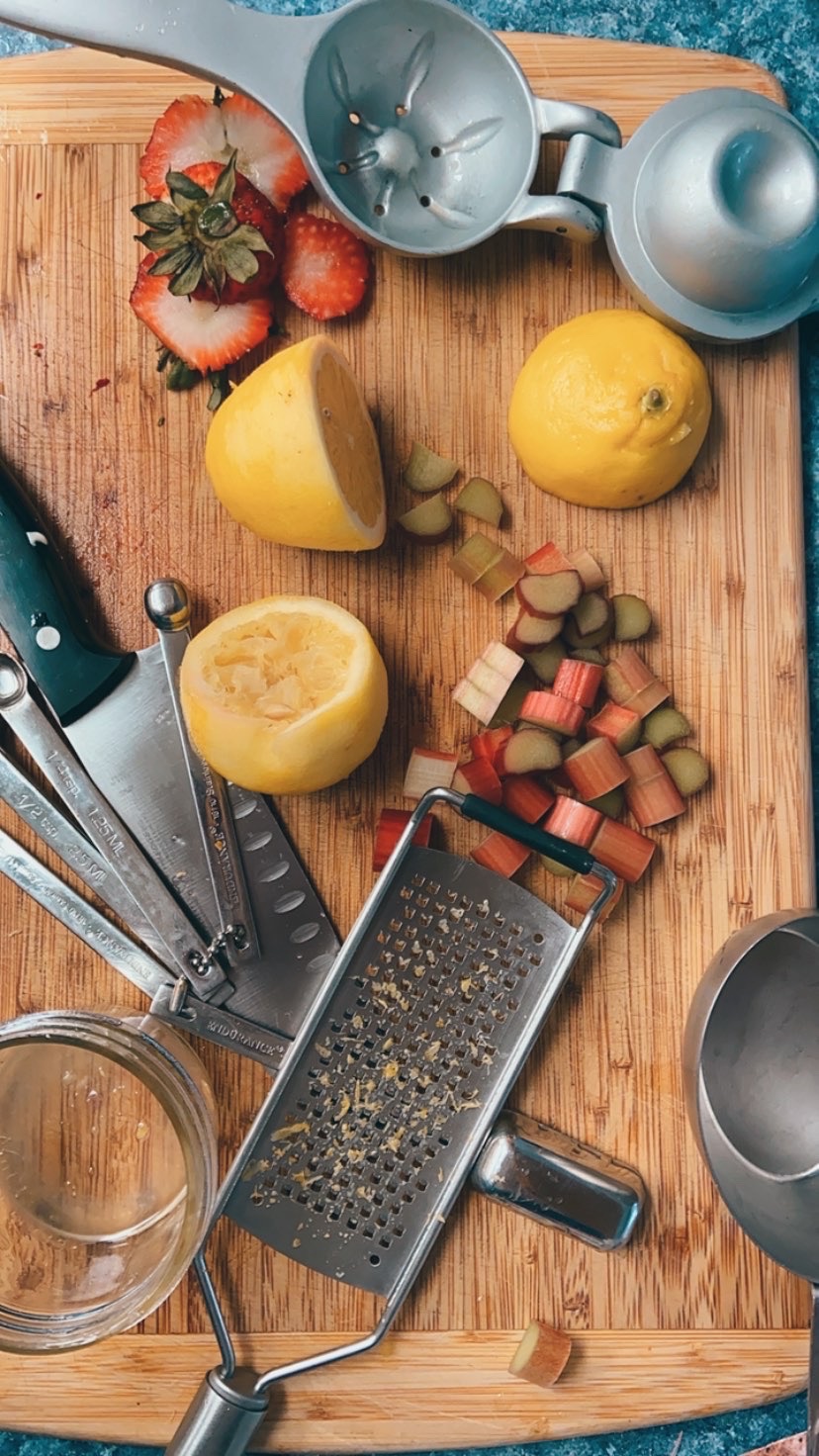 Strawberry Rhubarb Curd || A delightful dessert from Alaska Knit Nat