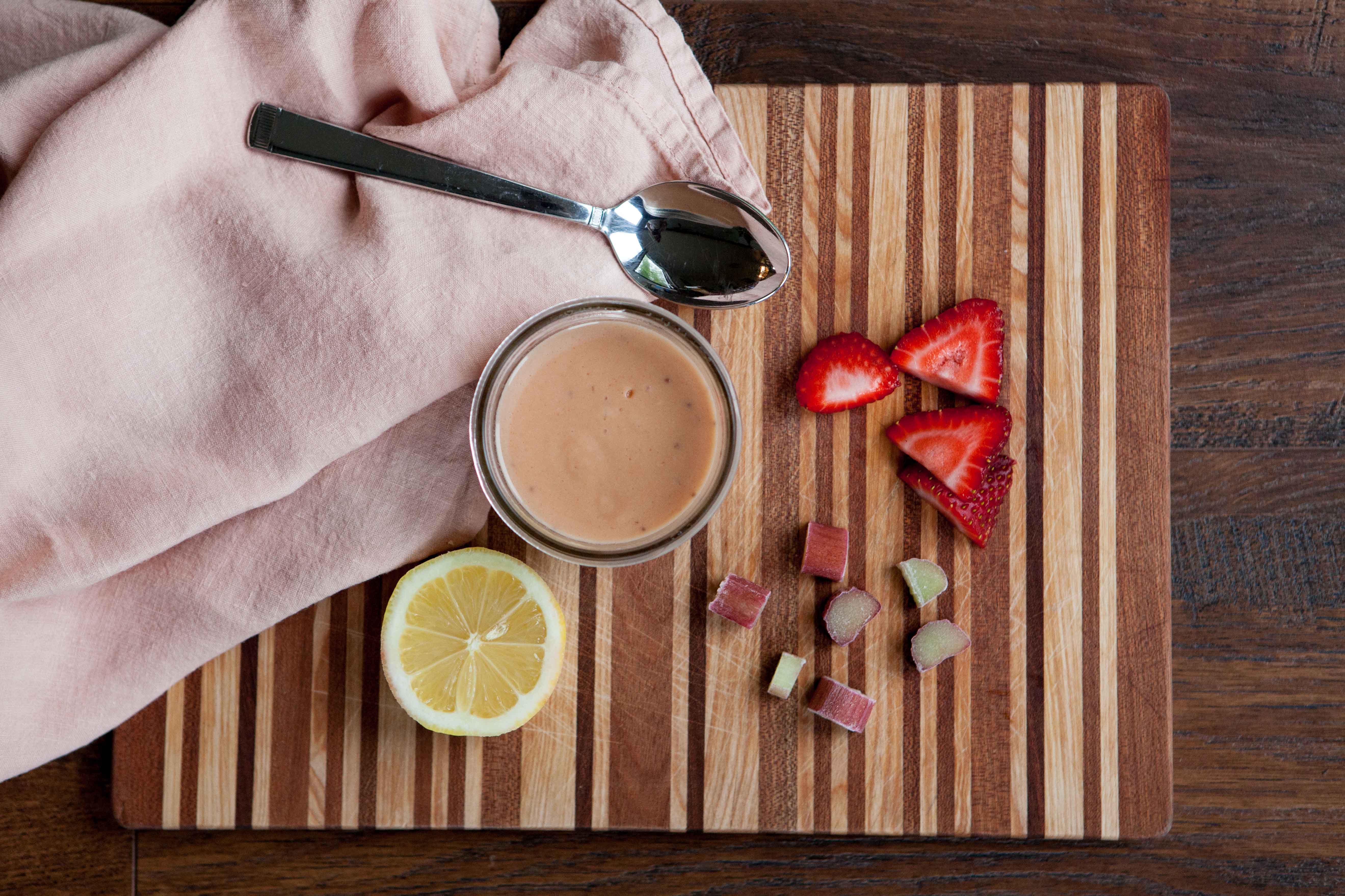 Strawberry Rhubarb Curd || A delightful dessert from Alaska Knit Nat