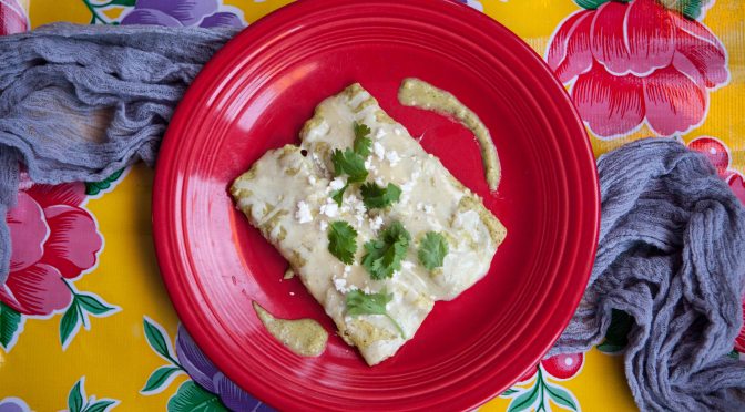 Authentic Enchiladas Verdes
