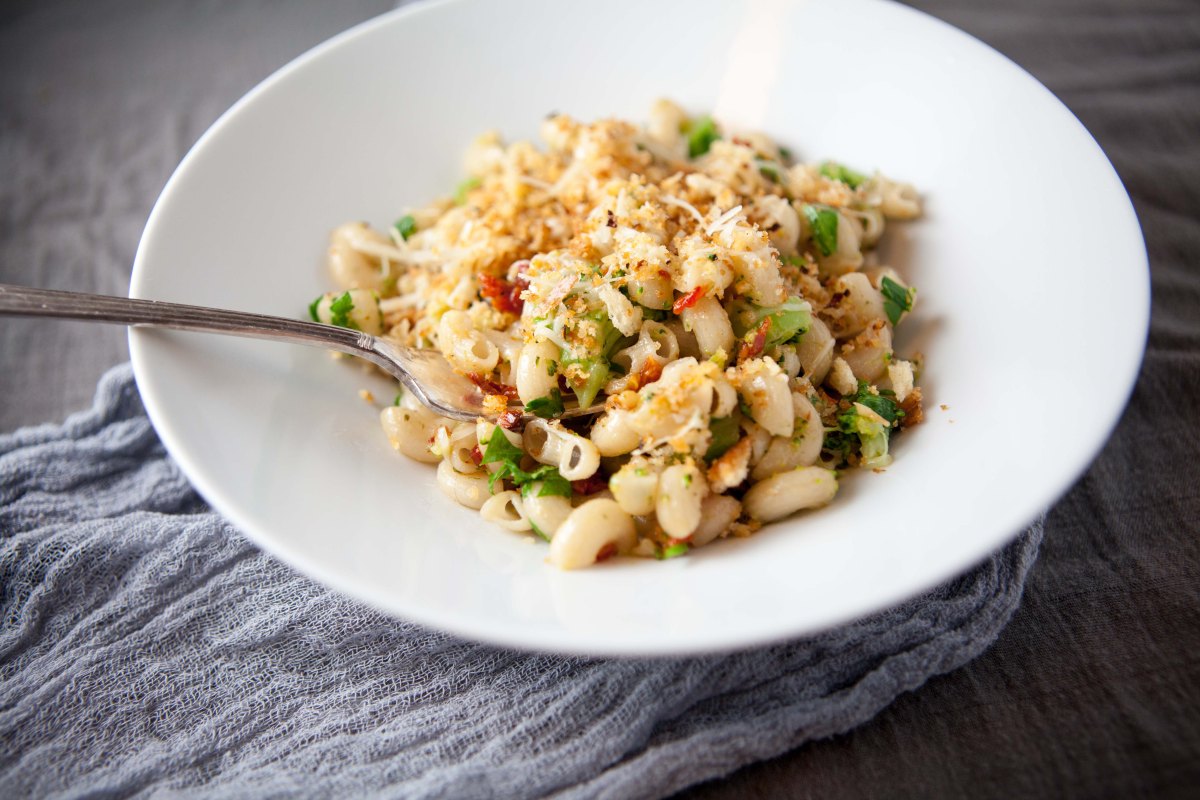 Quick Weeknight Pasta with Broccoli and Buttered Bread Crumbs Alaska